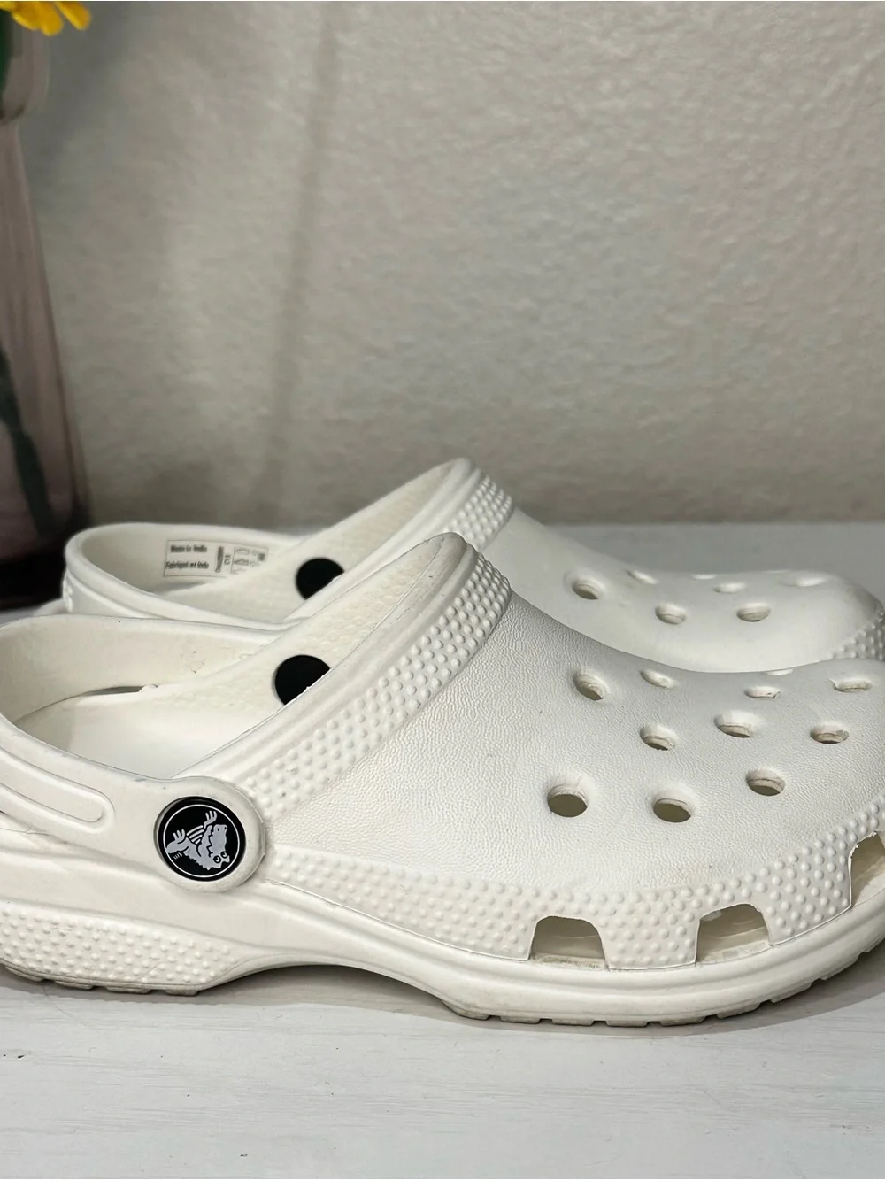 CROCS Kids White Classic Clogs
